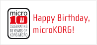 Happy Birthday, microKORG!